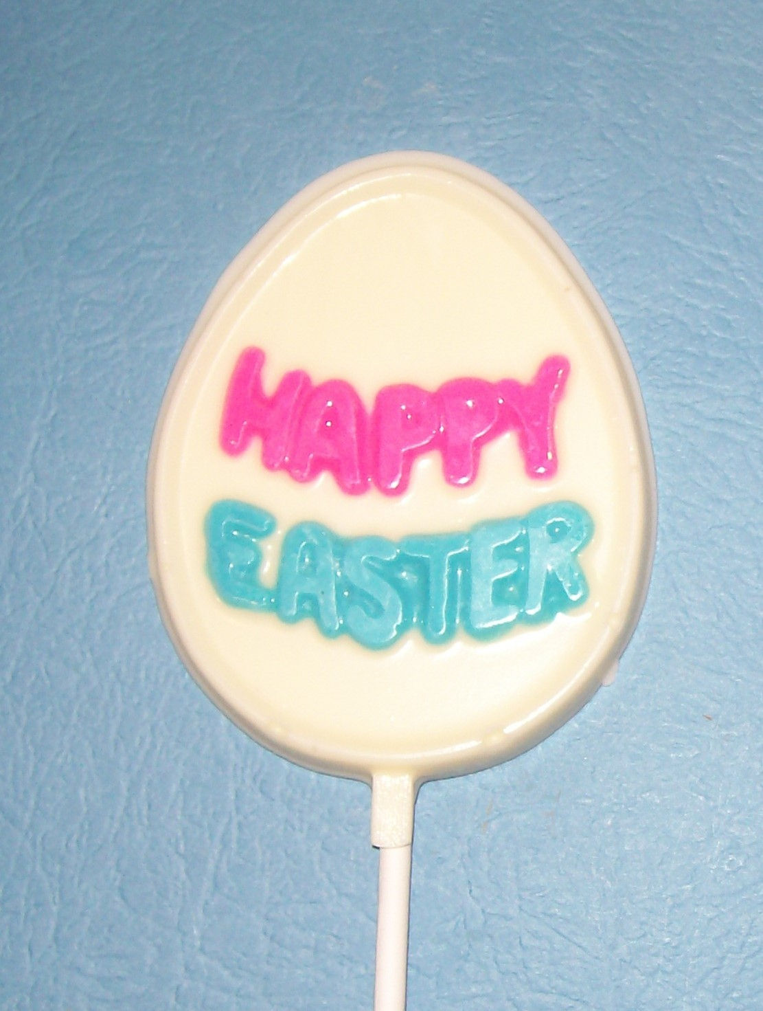 Chocolate Happy Easter Egg Lollipops - 12 pcs.