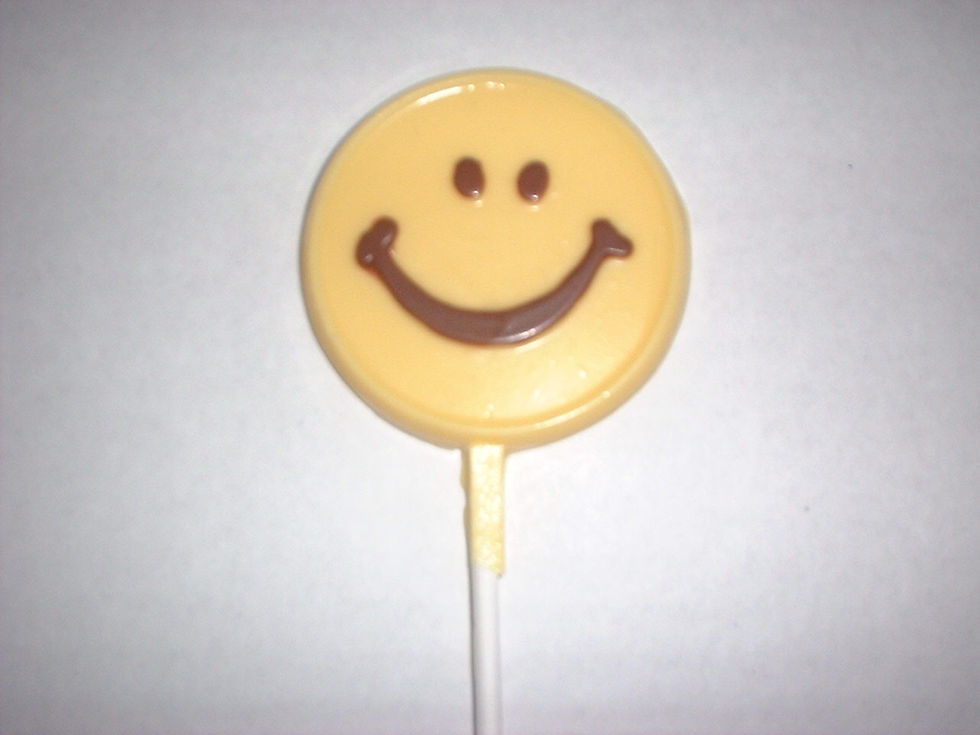 Thumbnail: Chocolate Smiley Face Lollipops - 12 pcs.