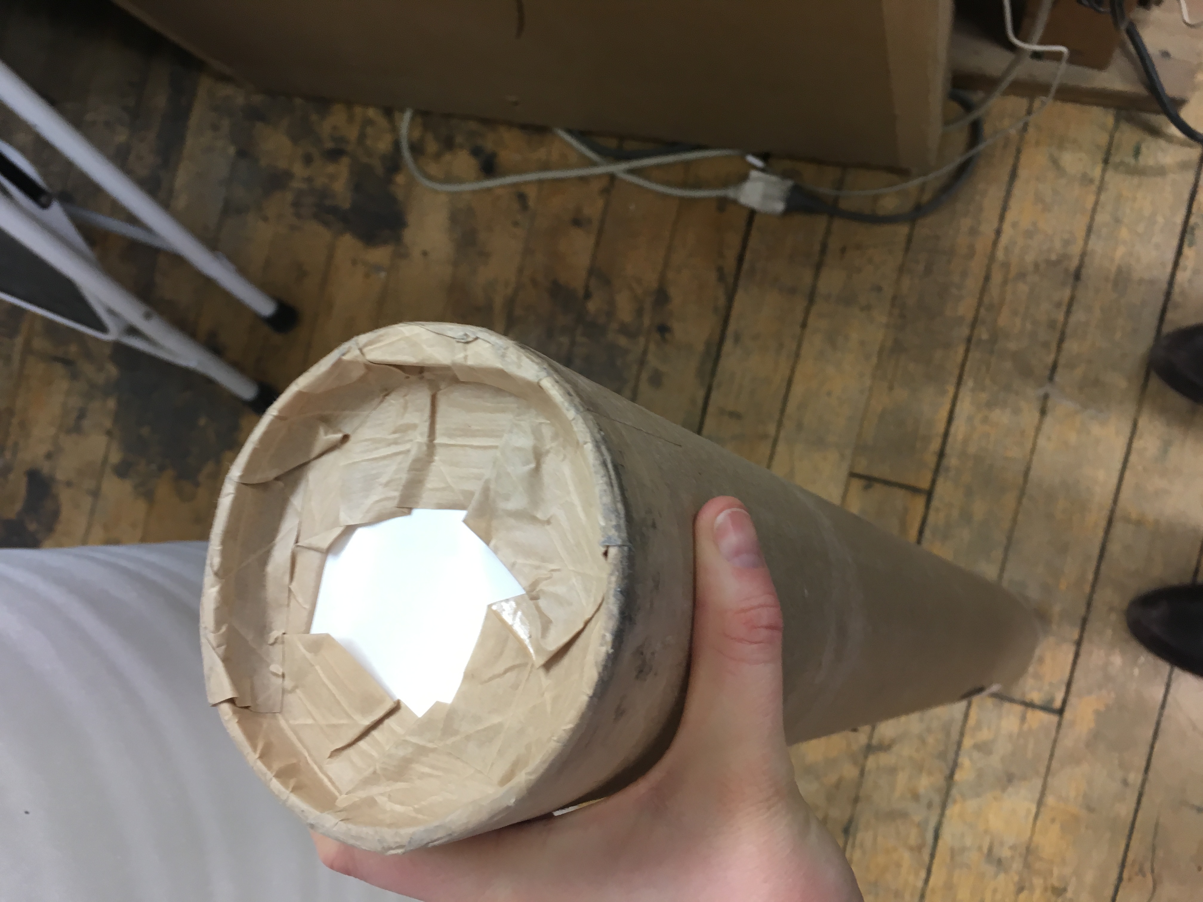 20. Tape the caps on