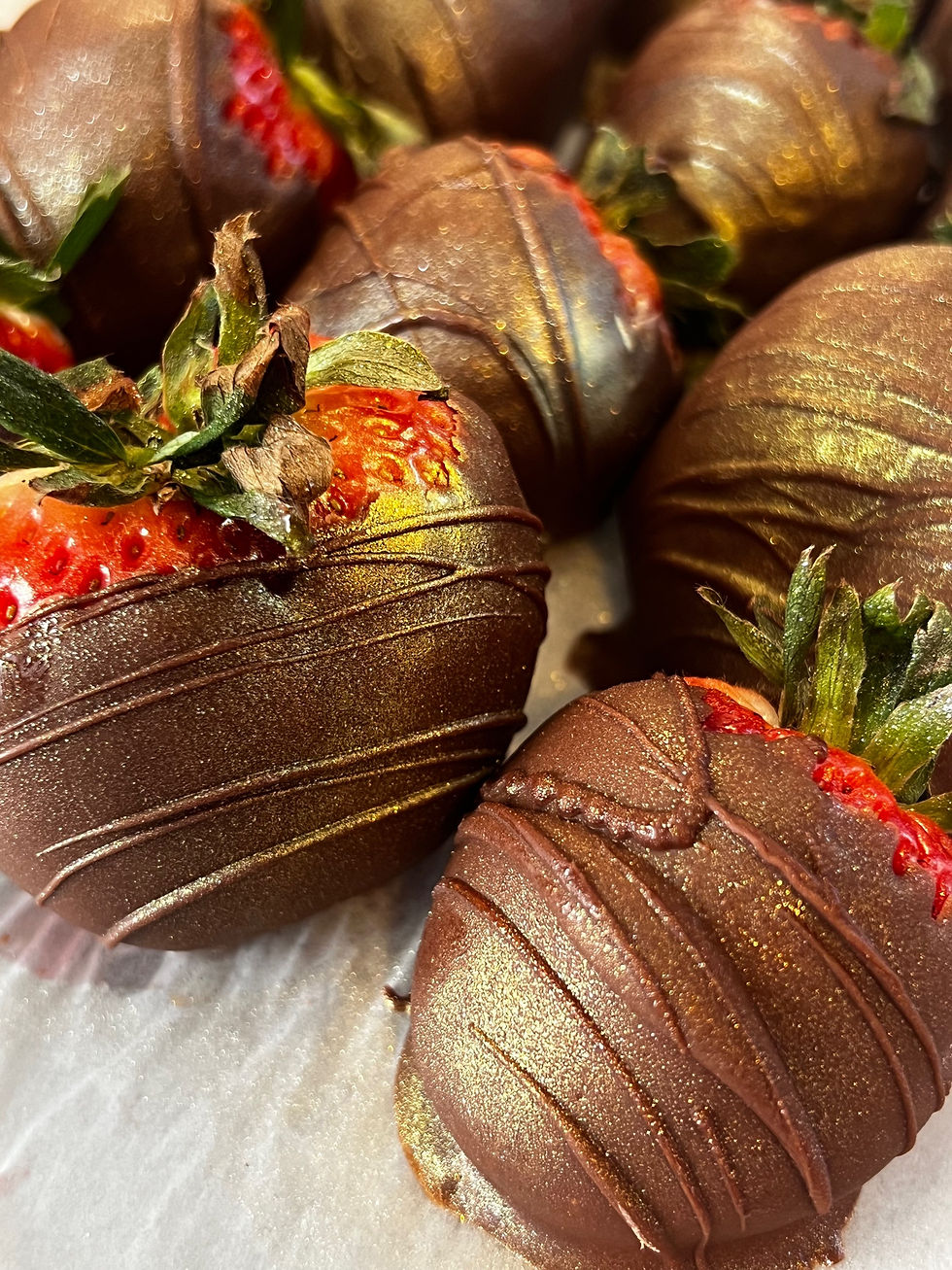 Thumbnail: Chocolate covered strawberries half dozen 
