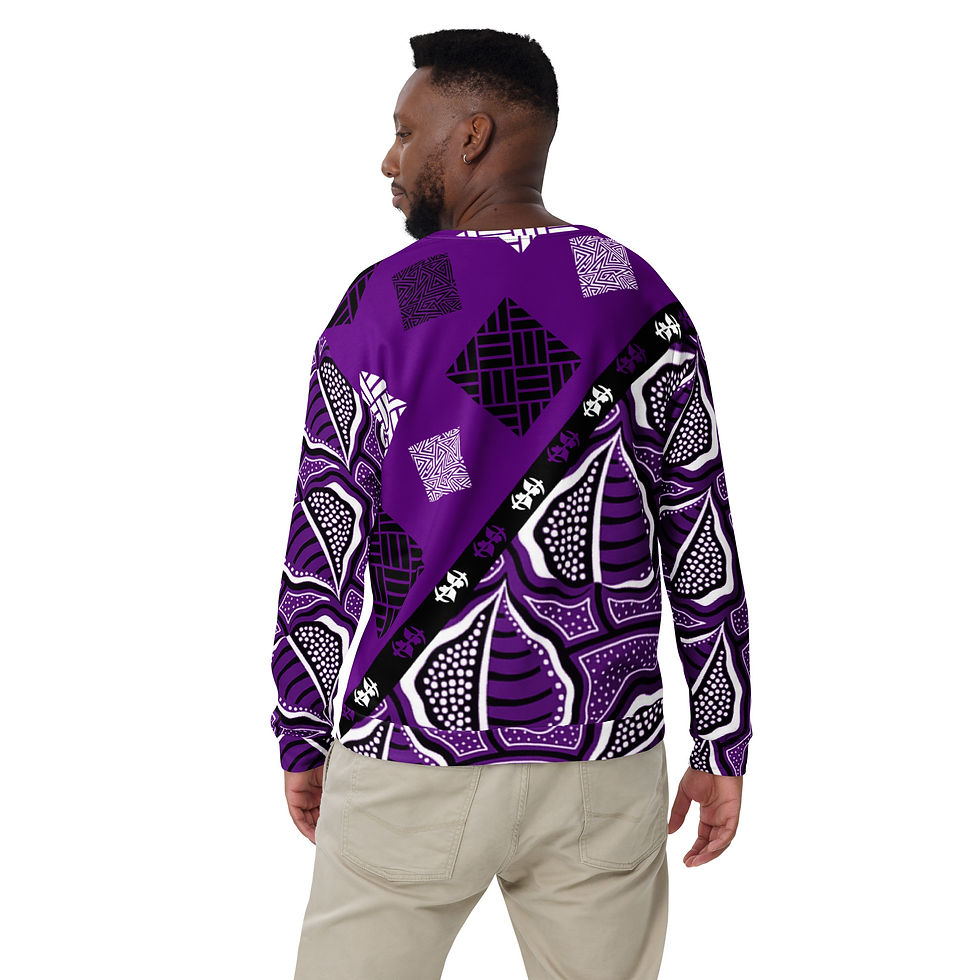 Thumbnail: Purple Ankara OKUAFO PA Sweatshirt