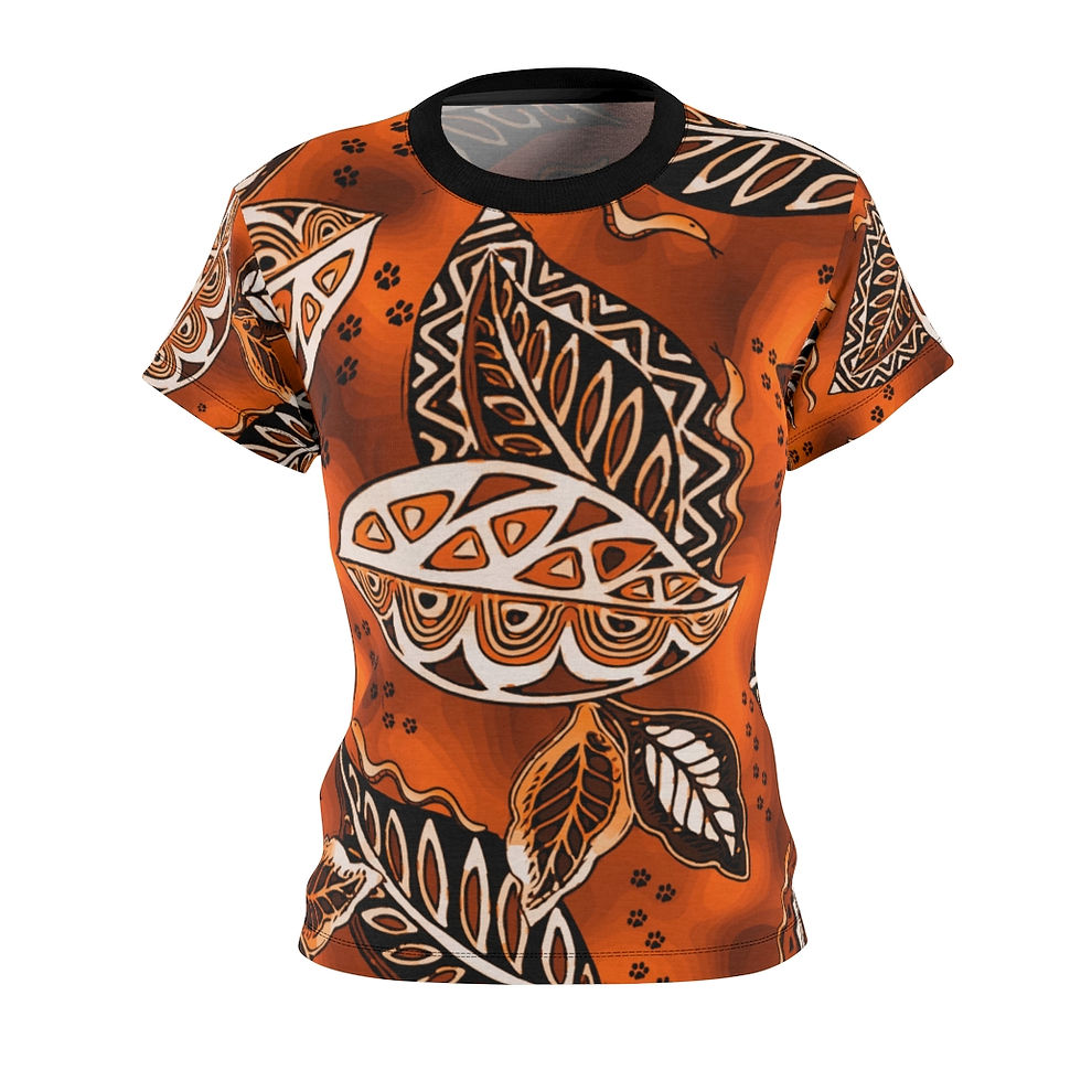 Thumbnail: Ankara Jungle Floor N' Spice Queen's Tee