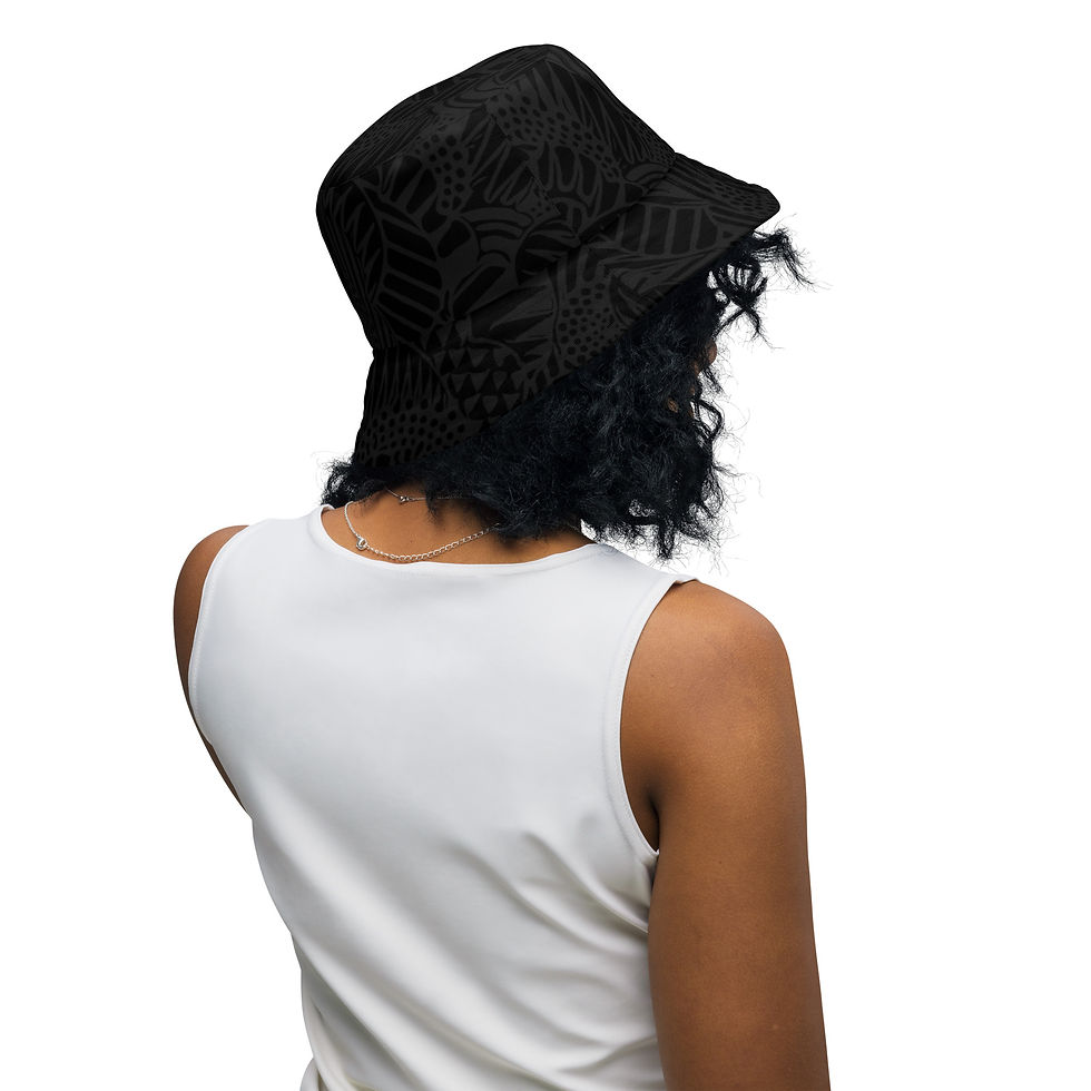 Thumbnail: Maua Bred Ankara Reversible Bucket Hat