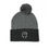 Thumbnail: Black Fist N' White Pom Pom Beanie
