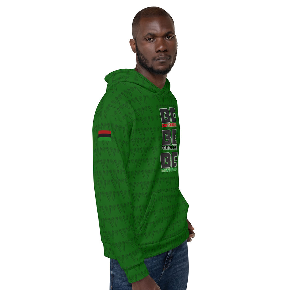 Thumbnail: Be Conscious, Be Fearless, Be Motivated: Green Hoodie
