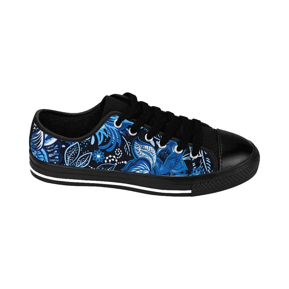 Thumbnail: Blue Maua Ankara Sneakers