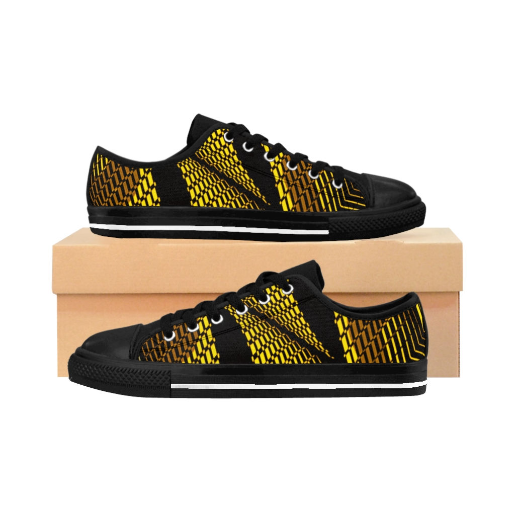  Gold Ankara SANKOFA: Sneakers