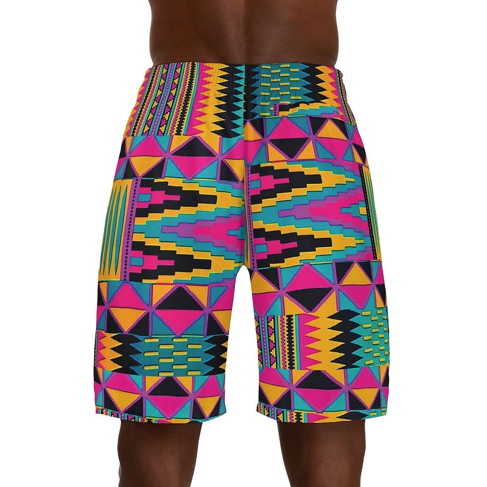 Thumbnail: Canary Yellow Kente: Shorts 