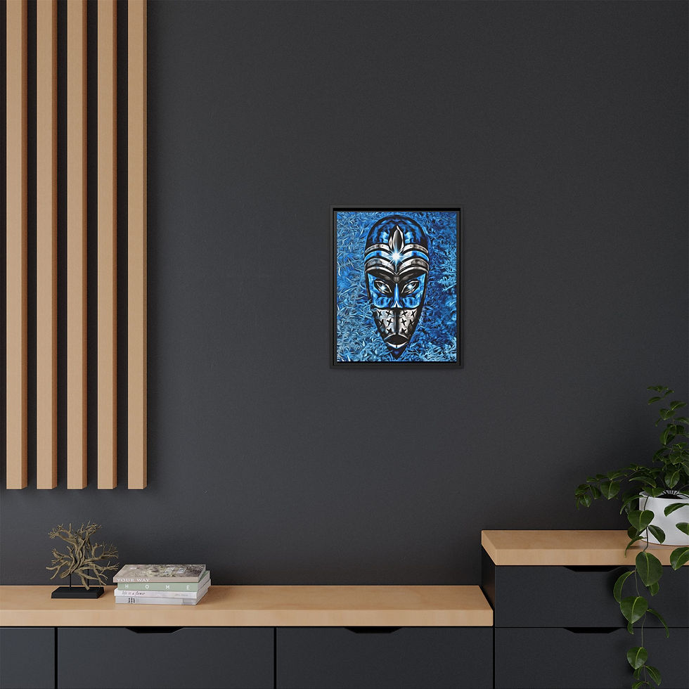 Thumbnail: Animated Blue Steel Congo Mask Of Ice...