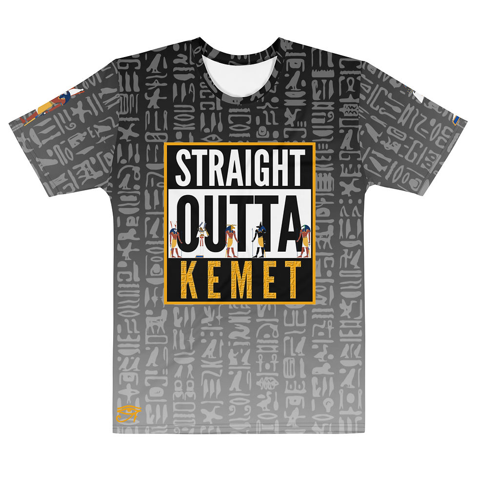 Thumbnail: STRAIGHT OUTTA KEMET: Kemetic Gradient King's Tee