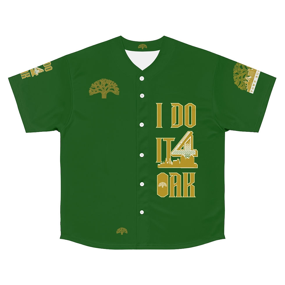 Thumbnail: I Do It 4 OAK: Green Baseball Jersey