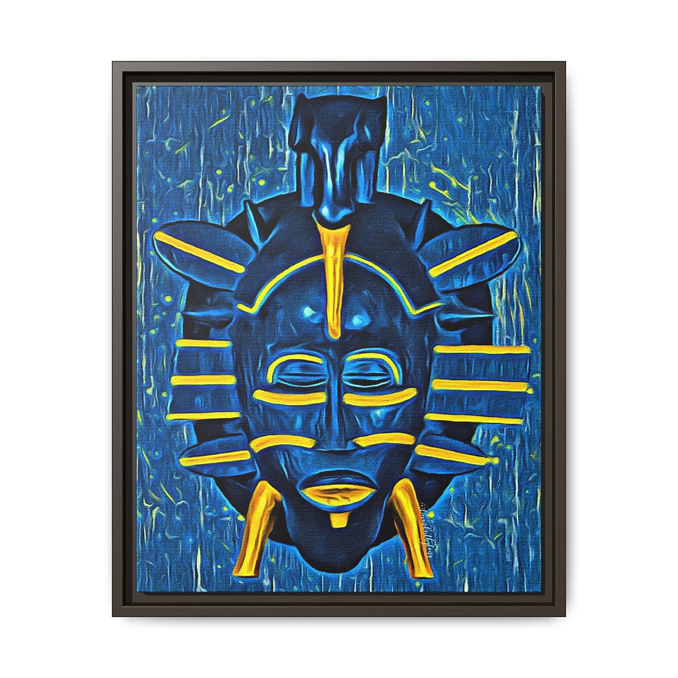 Thumbnail: Blue Senoufo Tribal Mask...