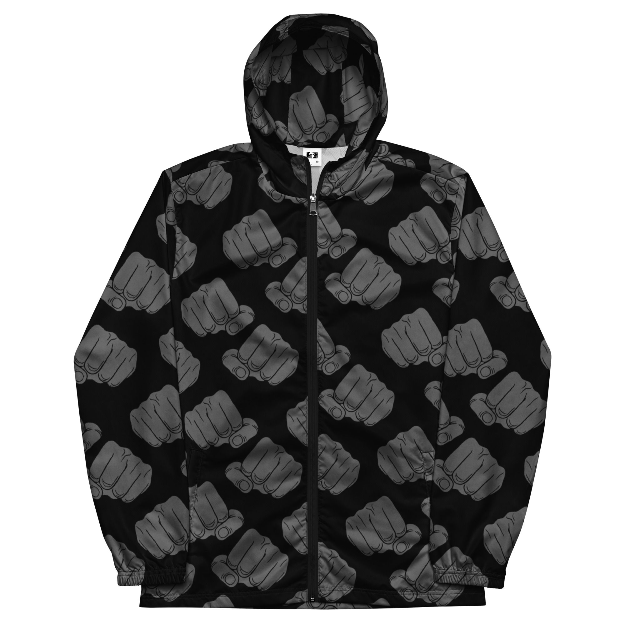 BLACK Fist N' Slate Windbreaker