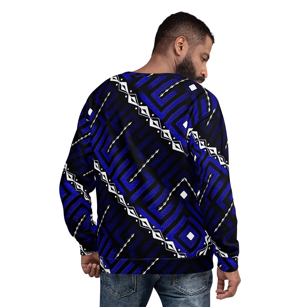 Thumbnail: Blue Stamlyne: Sweatshirt