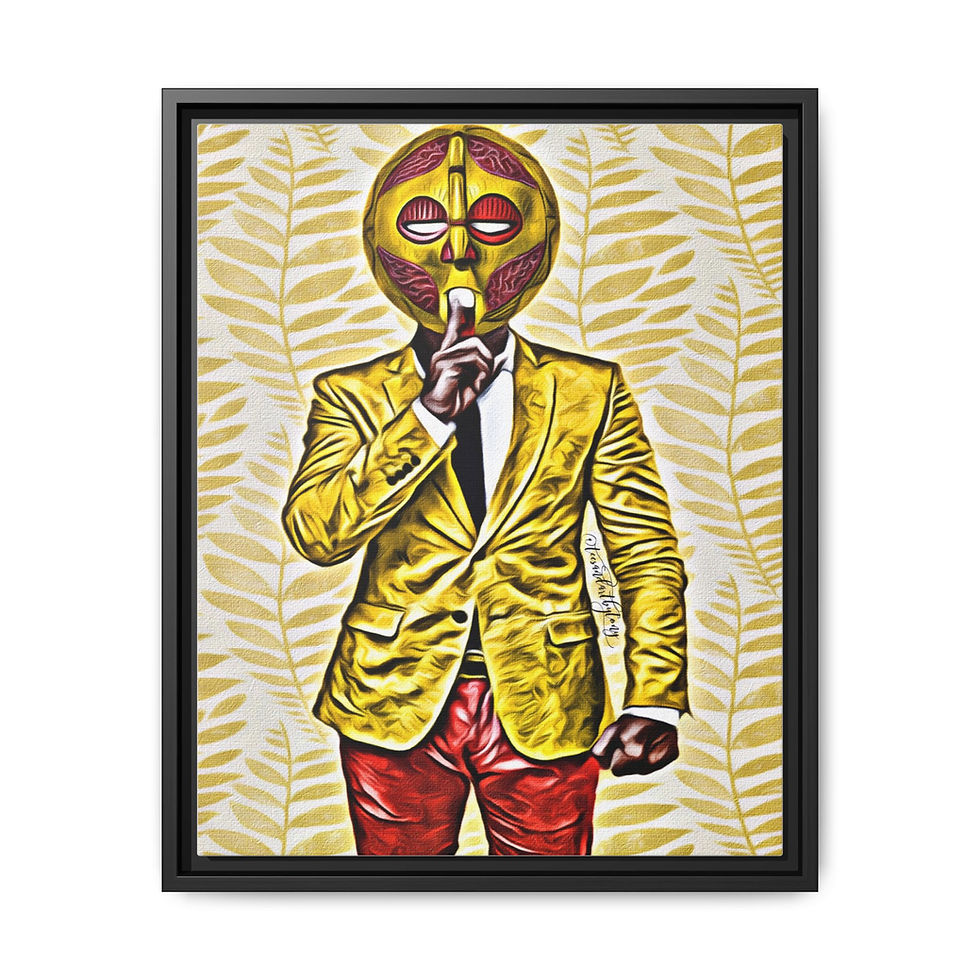 Gold Faced Peace Talker N' A Suit...