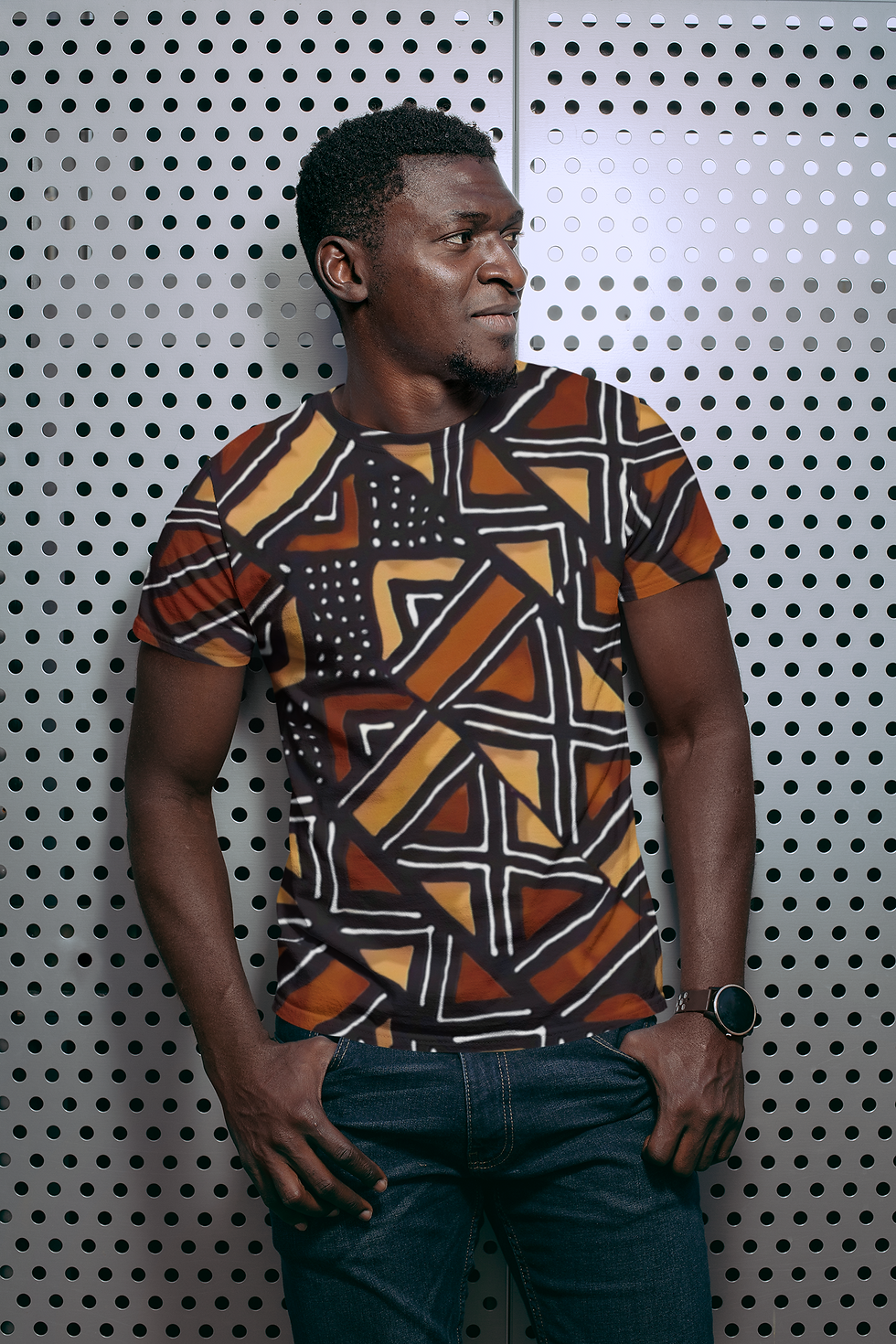 Thumbnail: BOGOLAN BOGOLAN Mud Cloth: King's Tee