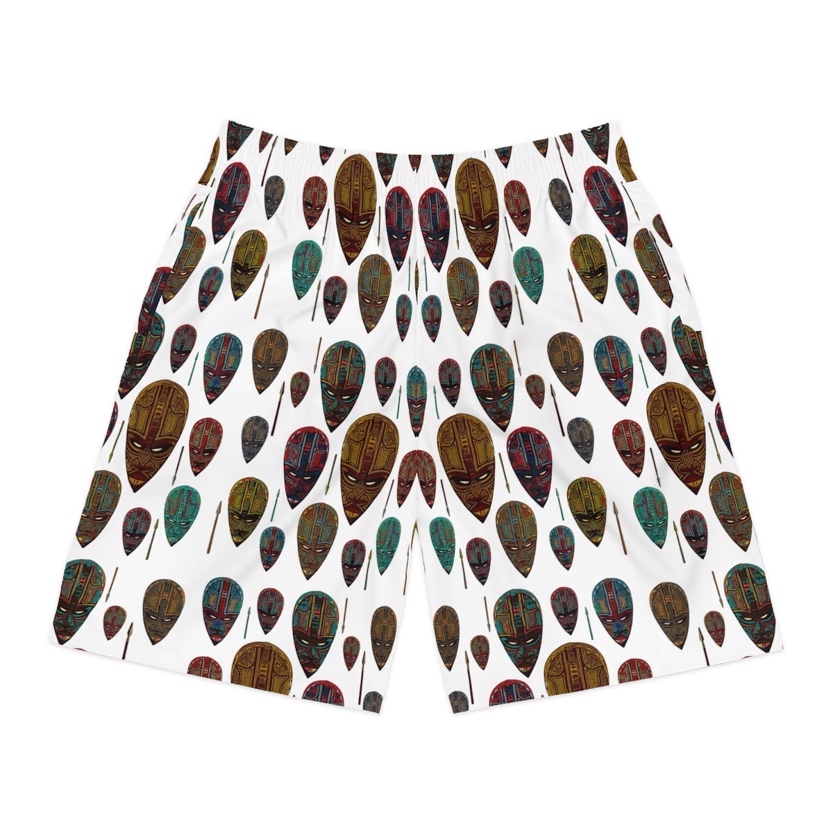 Tribal Masks & Spears N' WHT Shorts