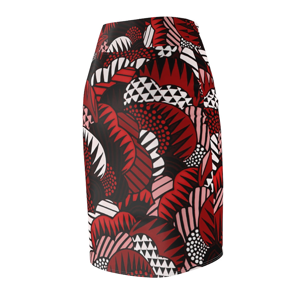 Thumbnail: Maua Bred Ankara Queen's Pencil Skirt