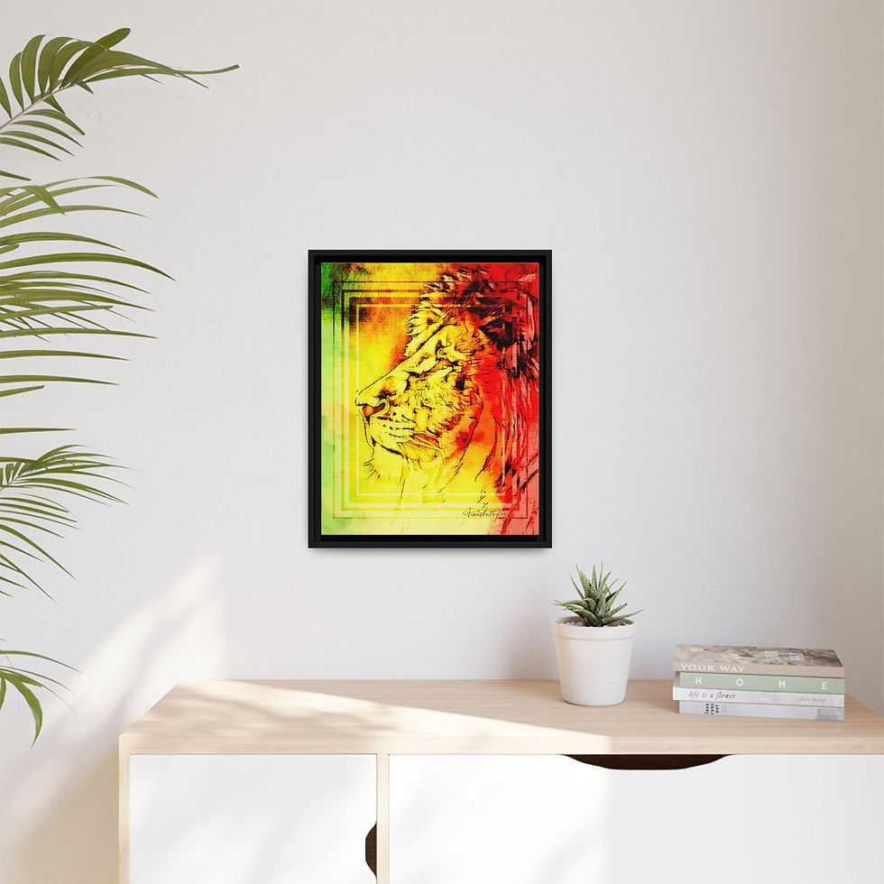 Thumbnail: Rastafarian Essence: The Lion N' Abstract...