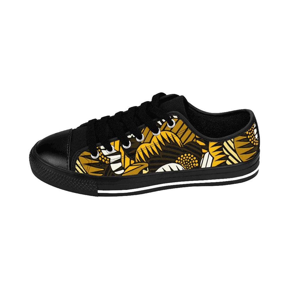 Thumbnail: Maua Gold Ankara Sneakers