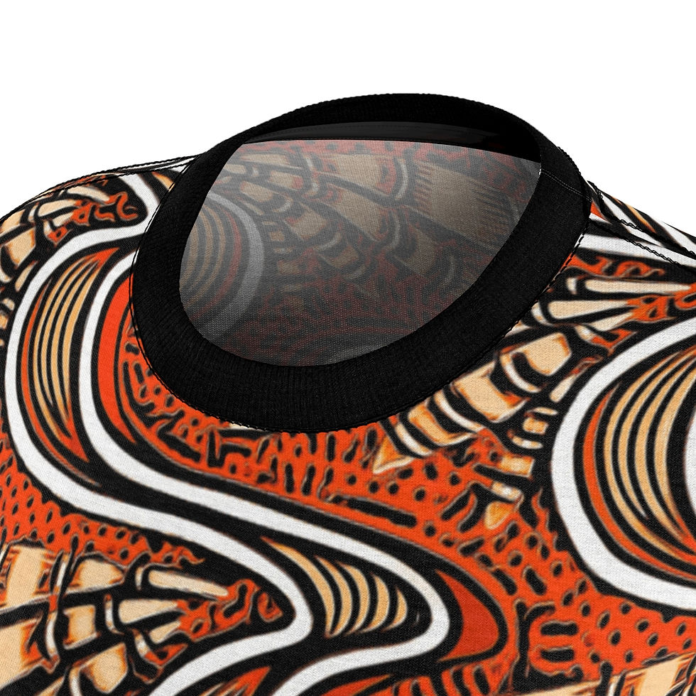 Thumbnail: Orange KWAZULU KENTE Queen's Tee