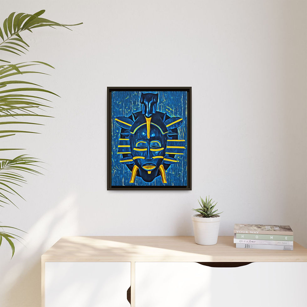 Thumbnail: Blue Senoufo Tribal Mask...