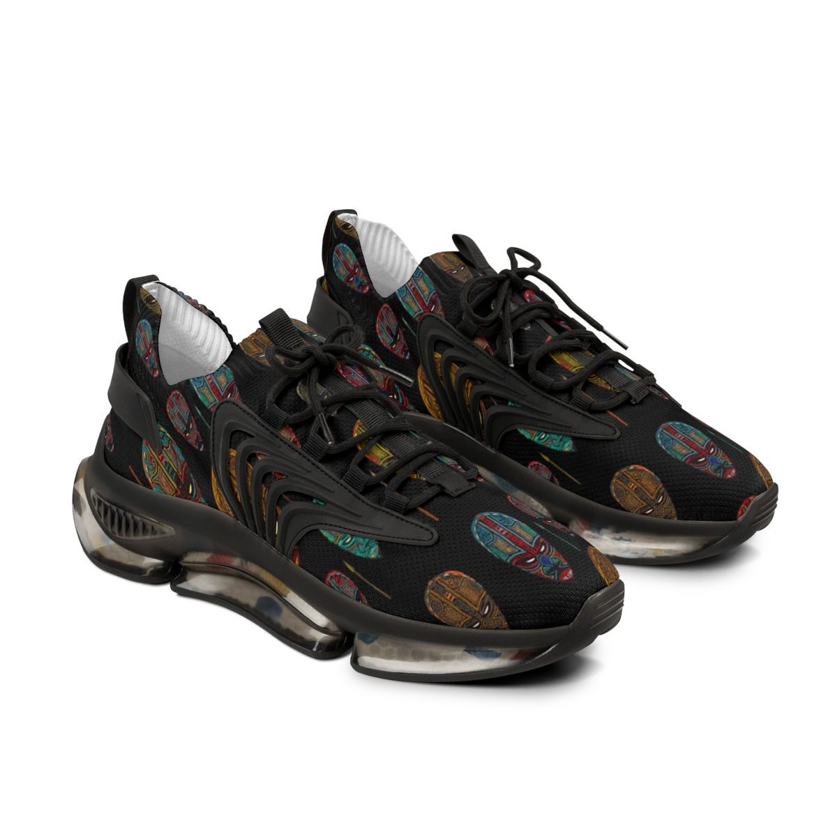 Tribal Masks & Spears N' BLK King’s Kicks