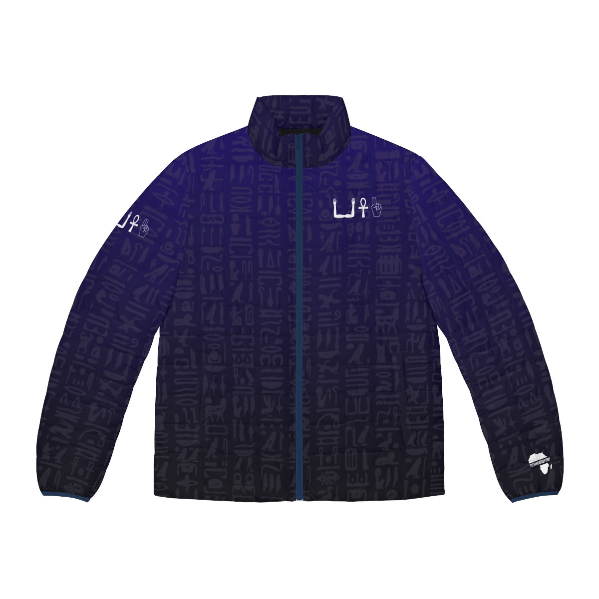 Self, Life, Peace: Kemetic Puffer Jacket