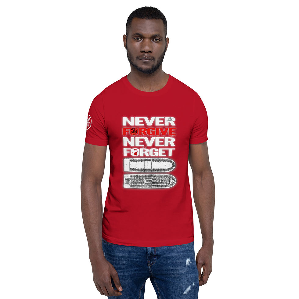 Thumbnail: Never FORGIVE, Never FORGET: King's Tees