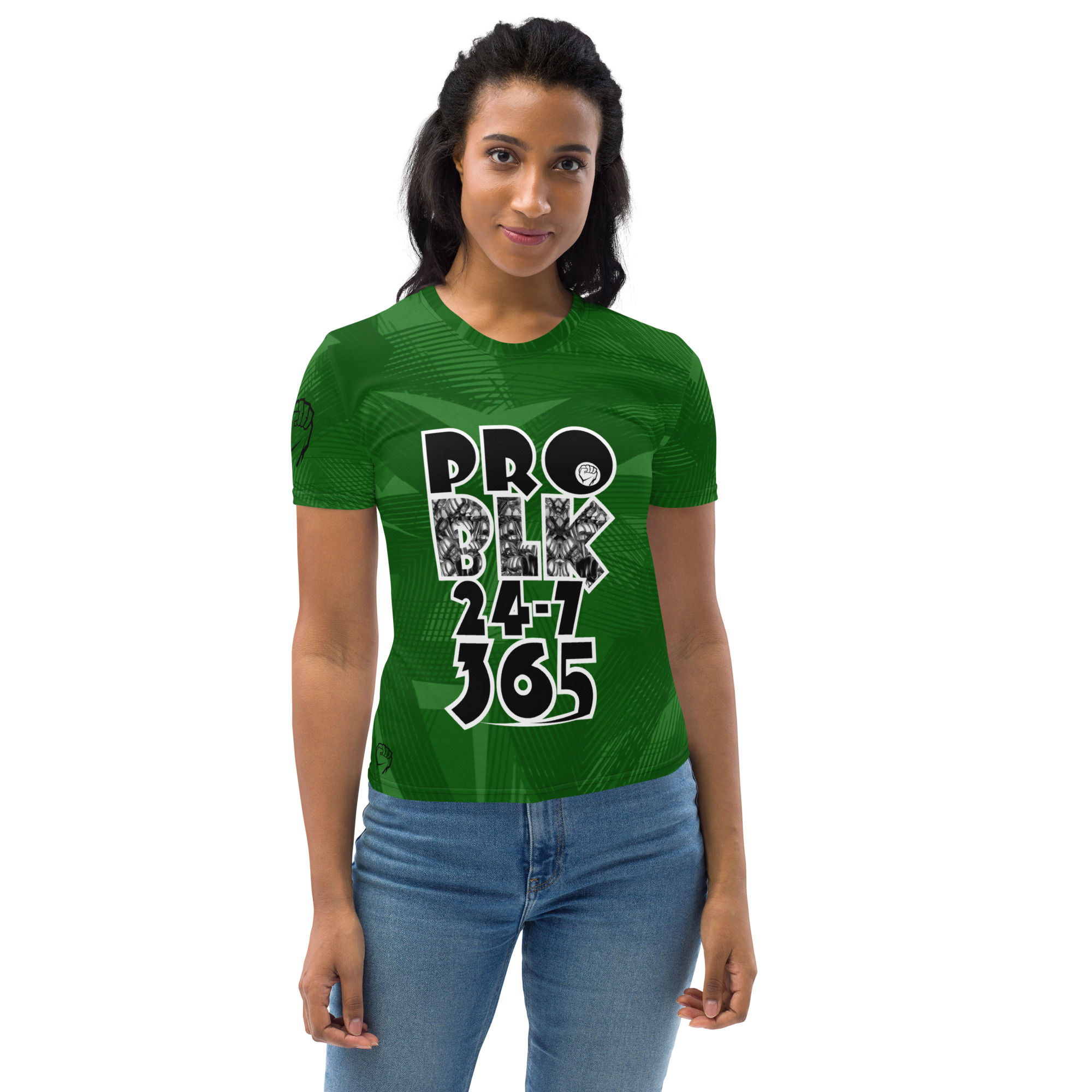 Pro BLACK 24-7 365: Green Queen's Tee