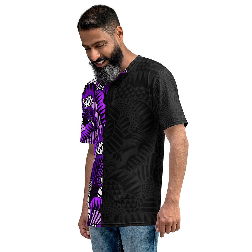 Thumbnail: Maua Purple Ankara King’s Tee 