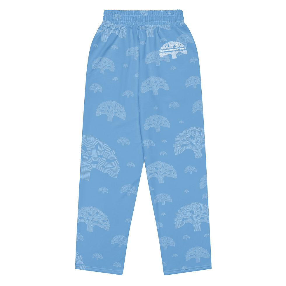 Thumbnail: Oakland AF: Legend Blue Edition Wide-leg Joggers