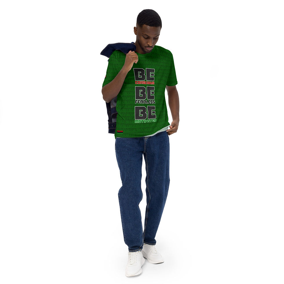 Thumbnail: Be Conscious, Be Fearless, Be Motivated: Green King's Tee