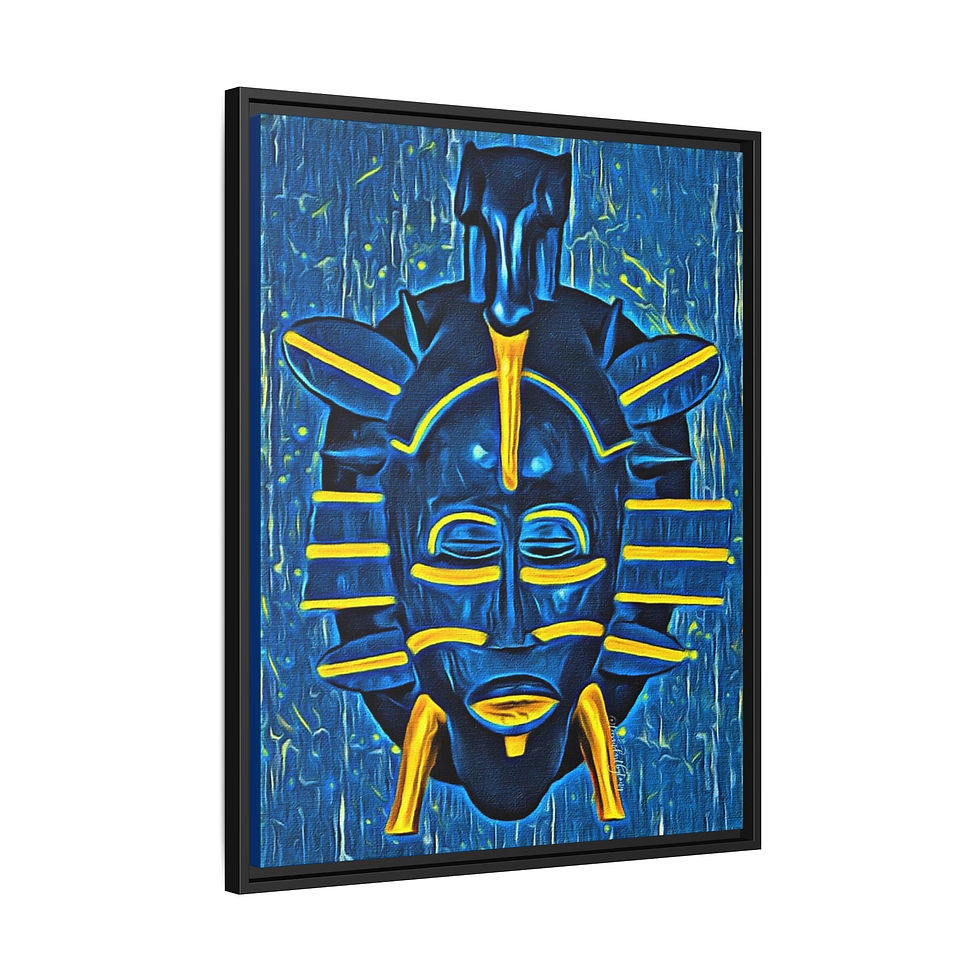 Thumbnail: Blue Senoufo Tribal Mask...