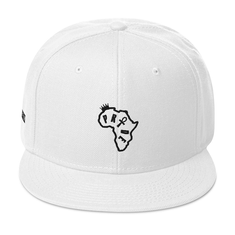 PRIDE: BLK/WHT Flat Bill Hats