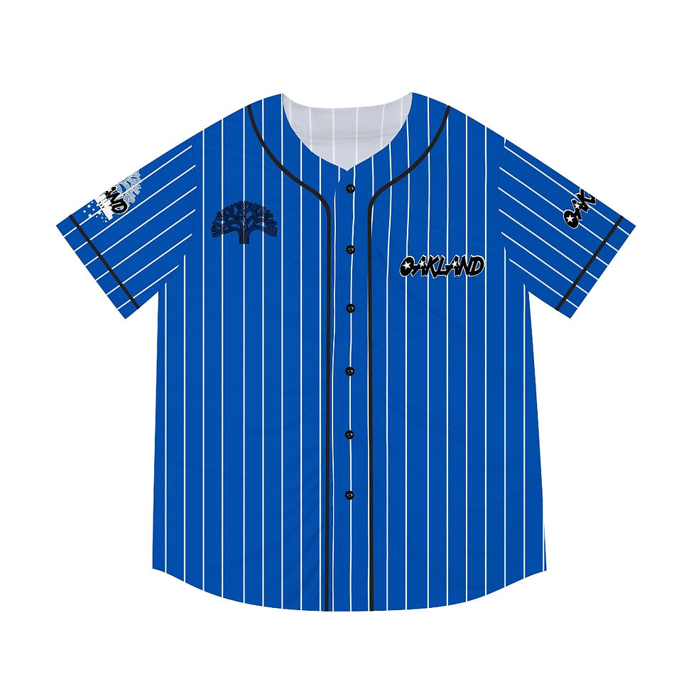 Oakland: Magic Blue Alternate Pin Stripes King's Jersey