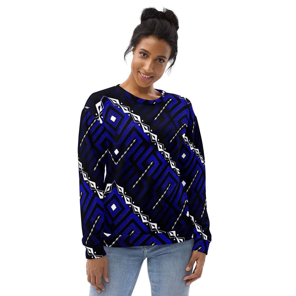 Thumbnail: Blue Stamlyne: Sweatshirt