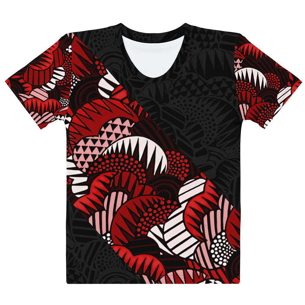 Thumbnail: Maua Bred Ankara Queen's Tee