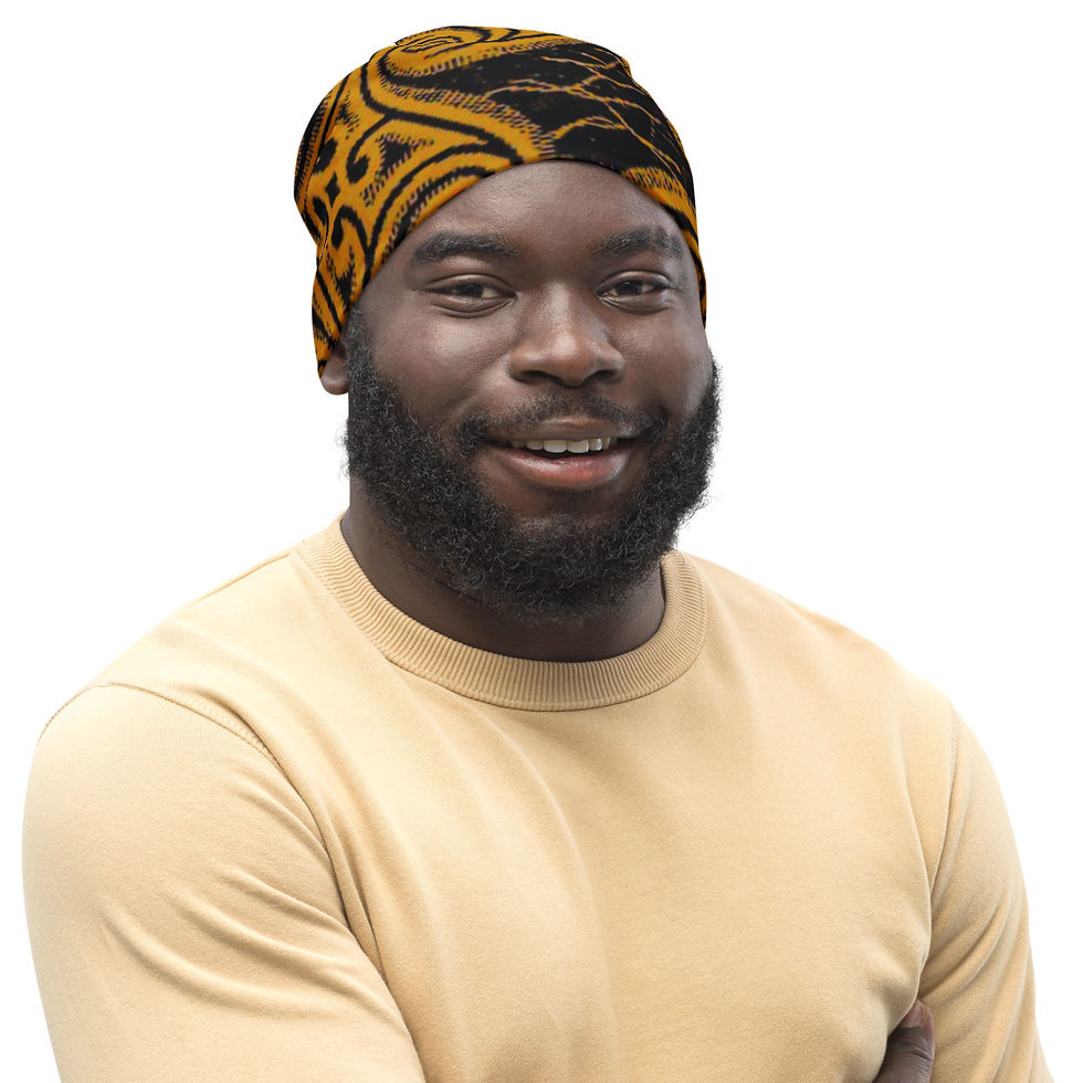 Thumbnail: Gold NYOTA Ankara Beanie