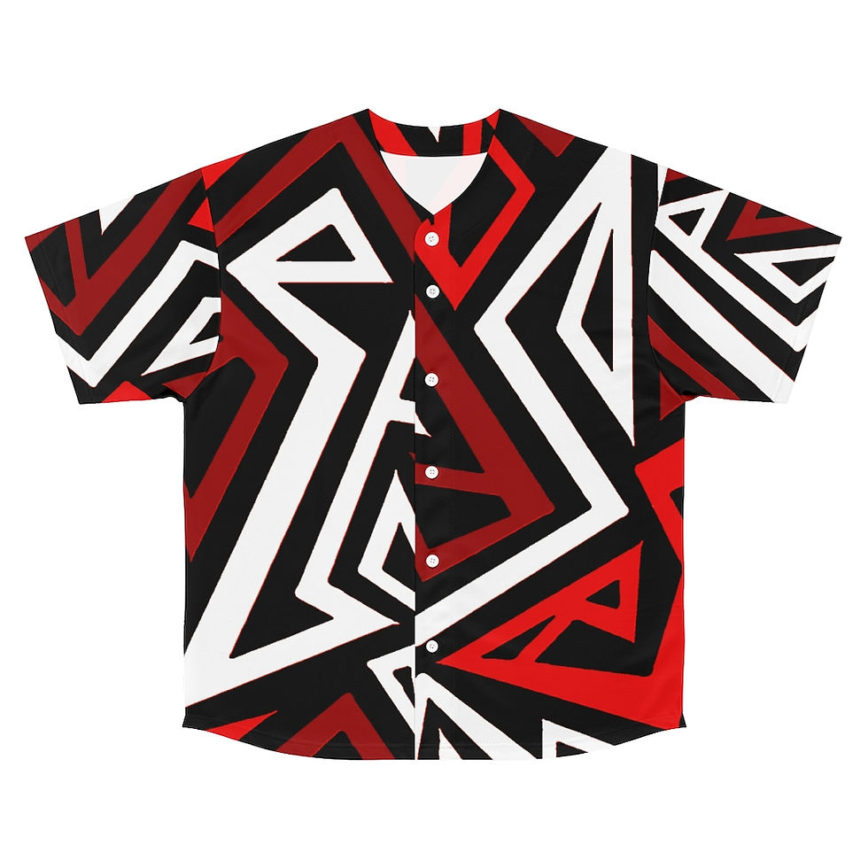 Thumbnail: NUBIAN Red Baseball Jersey