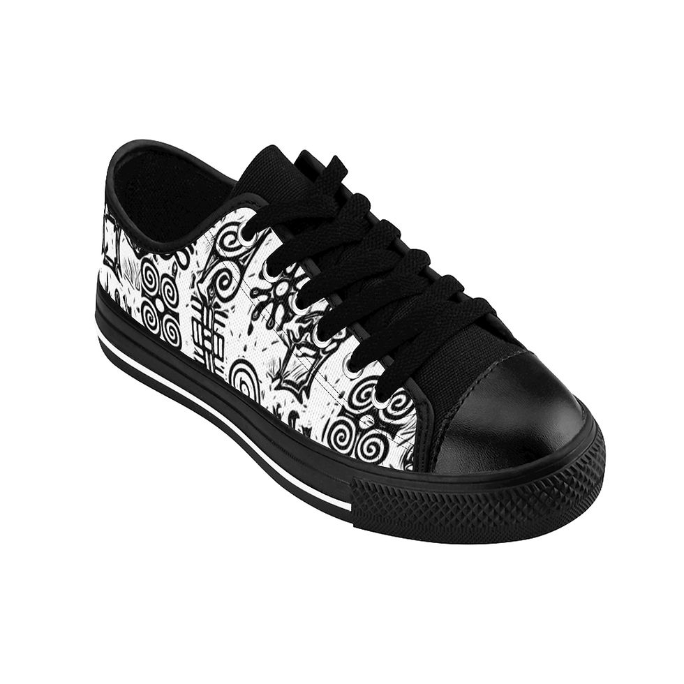 Thumbnail: ADINKRA N' White: Men's Sneakers