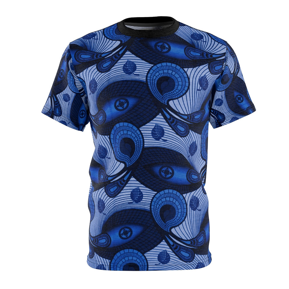 Thumbnail: Blue DAME DAME Ankara King's Tee