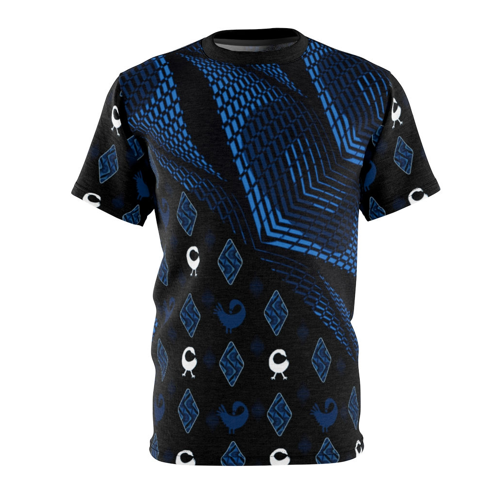 Blue Ankara SANKOFA: King's Tee