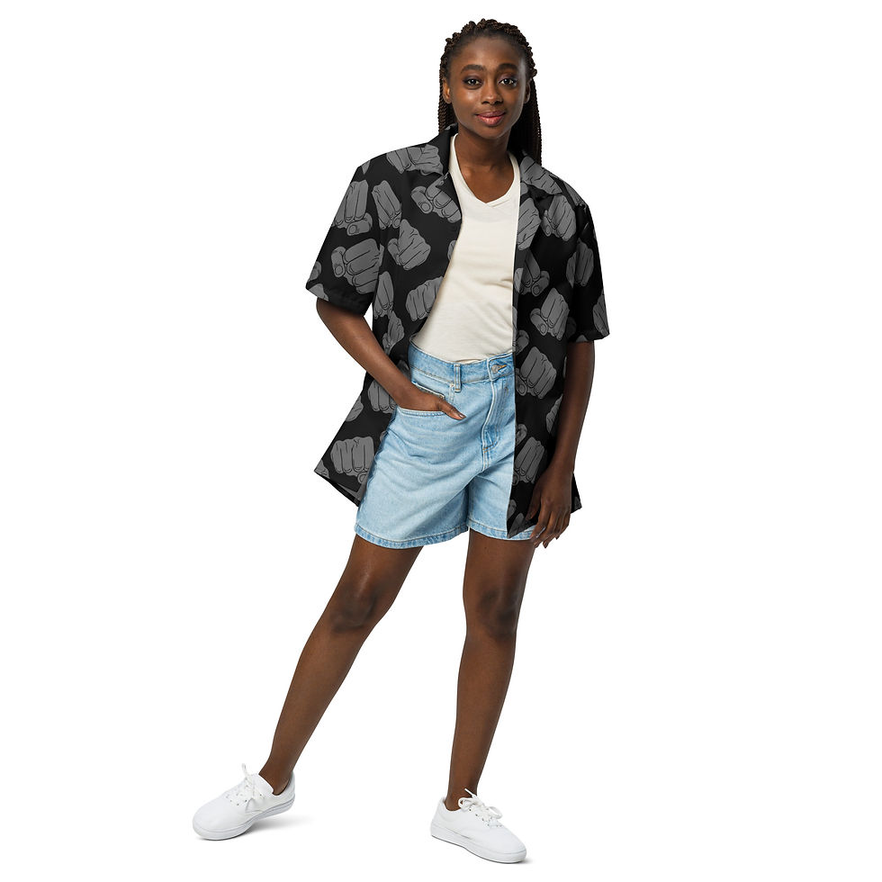 Thumbnail: BLACK Fist N' Slate Button Up