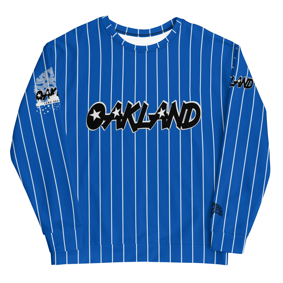 Thumbnail: Oakland: Magic Blue Alternate Pin Stripes Sweatshirt