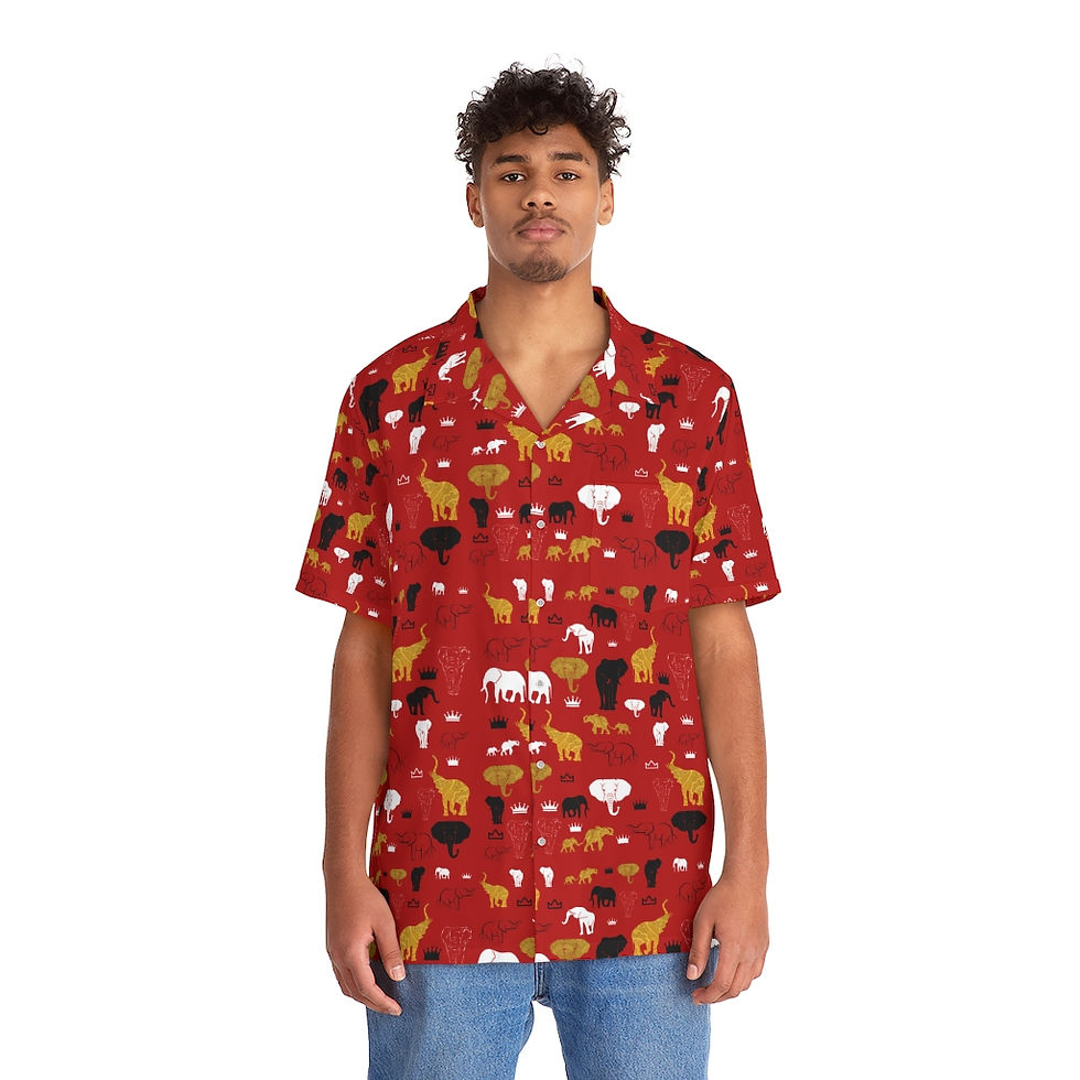 Thumbnail: Tembo Za Dhahabu: Red King's Dress Shirt