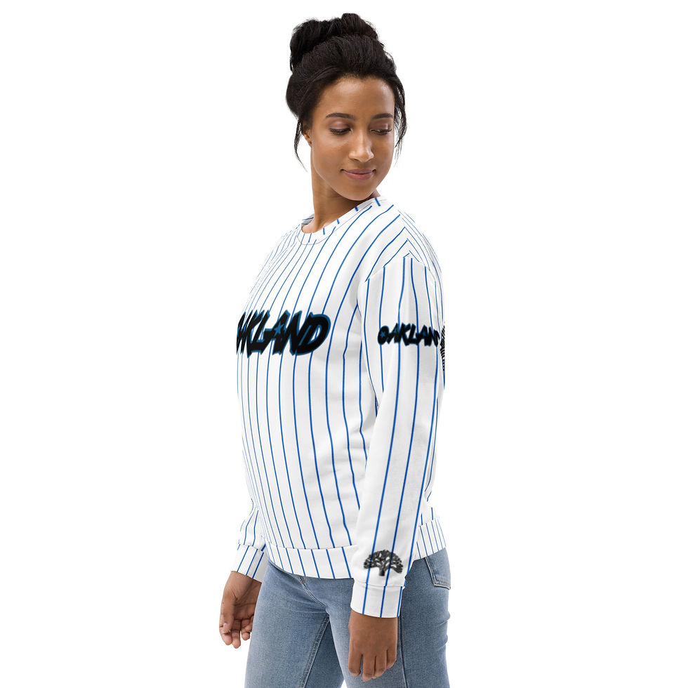 Thumbnail: Oakland: Magic WHT Alternate Pin Stripes Sweatshirt