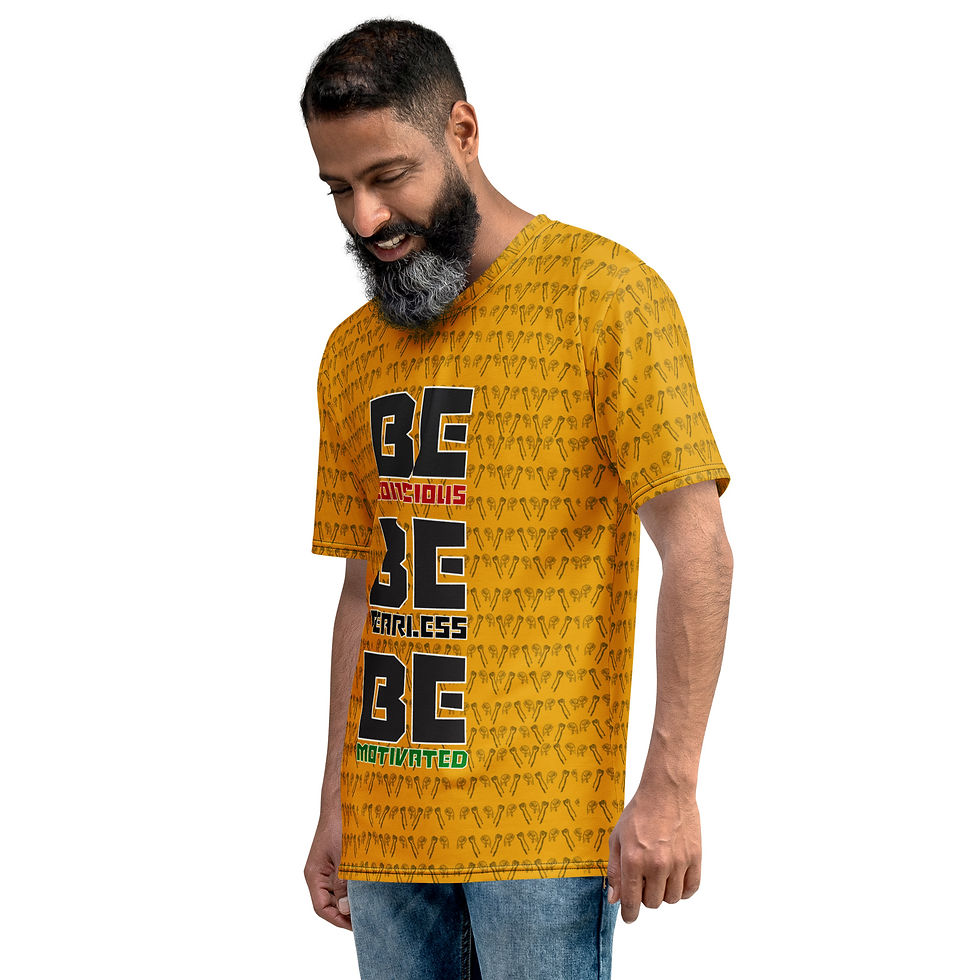 Thumbnail: Be Conscious, Be Fearless, Be Motivated: Gold King's Tee