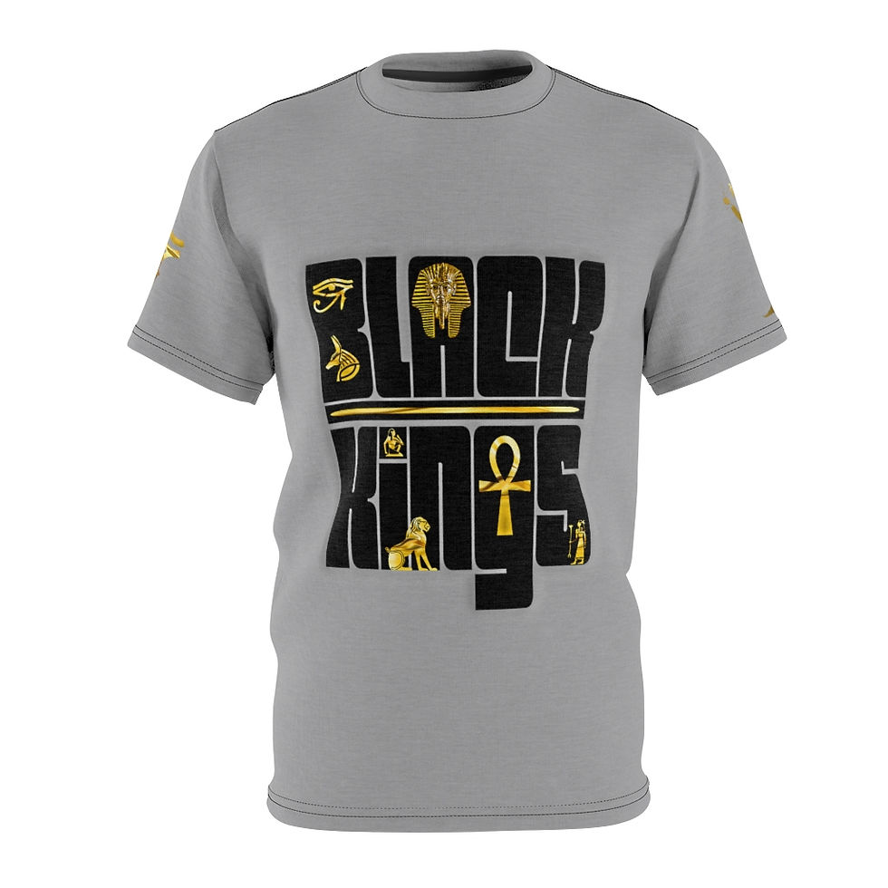 Black KINGs: Kemetic Gray King's Tee