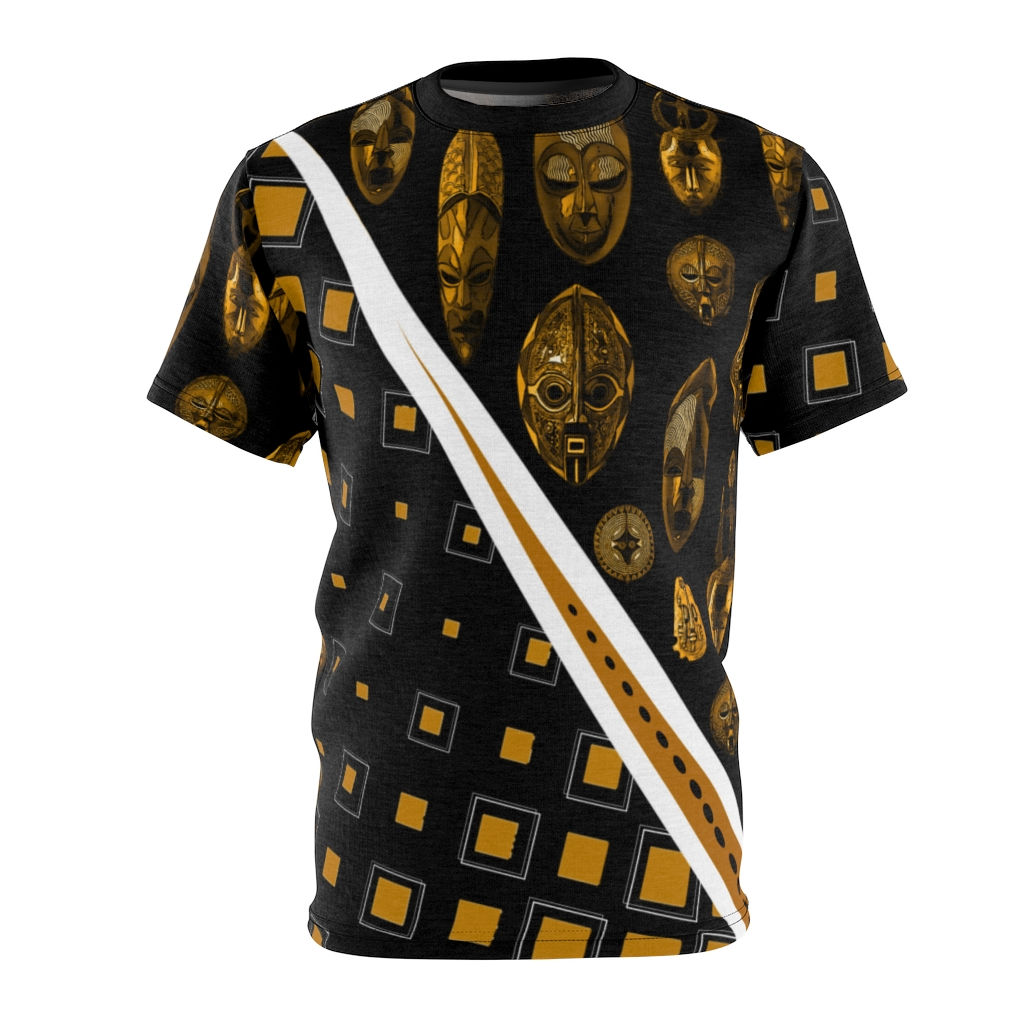 Gold KUBA & Tribal Masks King's Tee